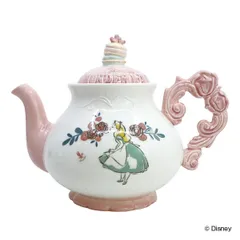 ティーポット 550ml アリスインワンダーランド ポット 磁器 キャラクター （ 紅茶ポット ティーサーバー アリス ふしぎの国のアリス ディズニー 紅茶 お茶用品 ティーウェア 茶器 キャラ かわいい おしゃれ お茶会 ）)