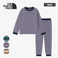 ザ・ノース・フェイス ボーダーテントクルー＆パンツ キッズ スウェット上下セット THE NORTH FACE [ NTJ62327 ] BORDER TENT CR/PT  子供服 オーガニック 蓄光 記名ラベル付き 長袖スウェット吸汗速乾 AE GL Z 