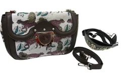 【未使用】 FURLA フルラ/ DUCALE ドゥカーレ ショルダーバッグ ジャカード＆レザー 刺繍 ■管理番号L29828YER-260223-2.5K（990）