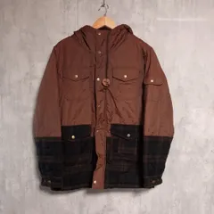 GERRY ジェリー マウンテンパーカー L 中綿 ジャケット ブルゾン 切替 チェック柄 ブラウン 茶 アウトドア キャンプ ウェア  レトロ ゆるだぼ オーバーサイズ 古着 ストリート テック系 Y2K ビンテージ 90s バイカラー メンズ レディースのサムネイル