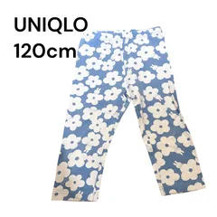 a1689 UNIQLO ユニクロ ミッフィー レギンス 120cm ブルー 花柄