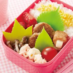 バラン シリコンリーフバラン 3枚入 葉っぱ お弁当 （ レンジ対応 食洗機対応 保育園 幼稚園 レンジOK 食洗機OK お弁当グッズ 弁当 デコ弁 ）)のサムネイル