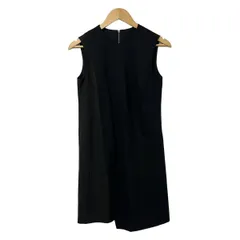 フォクシーニューヨーク ワンピース サイズ38 M レディース - 32585 黒×ダークブラウン クルーネック/ノースリーブ/ひざ丈