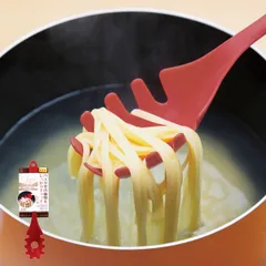 パスタサーバー シェフツール キャッチ麺サーバー 日本製 （ パスタレードル スパゲティサーバー マルチトング スパゲッティサーバー ナイロン製 軽い 軽量 キッチンツール 下ごしらえ 調理道具 キッチン用品 キッチングッズ ）)のサムネイル