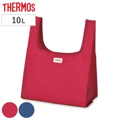 サーモス エコバッグ ポケットバッグ 10L 折りたたみ マチ広 A （ THERMOS 大容量 コンビニサイズ 洗える エコバック マイバッグ マイバック お買い物袋 マチ付き 軽量 折り畳み コンパクト レジ袋 コンビニ 買い物袋 レジバッグ ） )のサムネイル