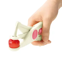 種取り器 さくらんぼ さくらんぼのタネ取り フルベジ （ サクランボ 種取り たね取り タネ取り ロック機能付き 手動 時短 下ごしらえ キッチンツール 便利グッズ ）)のサムネイル