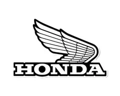 ホンダ HONDA ステッカー ロゴ バイク 車 おしゃれ かっこいい ヘルメット スーツケース カーステッカー ウイング 1972WING mark ホワイト R 