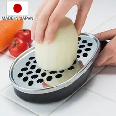 おろし器 プログレード やさしいおろし器 日本製 （ おろし金 オロシ金 オロシ器 受け皿付き 下ろし金 下ろし器 大根おろし 大根オロシ 縦おろし 円おろし キッチンツール 下ごしらえ用品 ）)のサムネイル