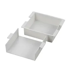 流し缶 大 冷し型 寒天型 プラスチック タイガークラウン 日本製 （ 電子レンジ対応 寒天 型 四角 流し型 羊羹 流しかん 羊かん型 寒天流し 和菓子 冷菓 モールド ゼリー型 羊羹型 お菓子作り 製菓道具 ）)のサムネイル