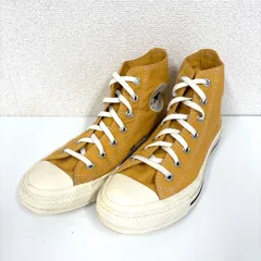 【132-a】Converse　コンバース　24cm　イエロー　ハイカットスニーカー　オールスター