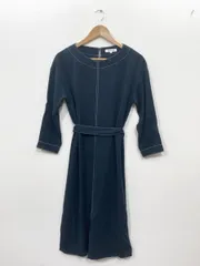 NATURAL BEAUTY BASIC ナチュラルビューティーベーシック     Aライン ワンピース sizeS/紺■■レディース