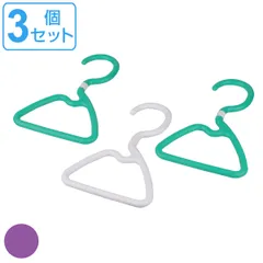 小物ハンガー 3本組 ファッションアイテムハンガー ハンガー セット （ 小物 ファッション小物 収納 小物掛け クローゼット スカーフ ストール ベルト 衣類 かさばらない 3本 コンパクト プラスチック 制服 紳士服 婦人服 日本製 ） )