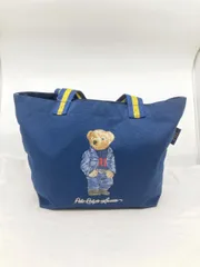 美品■POLO RALPH LAUREN ポロ ラルフローレン ポロベア トート バッグ 紺■■レディース