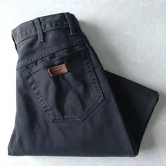 ■古着 Wrangler ラングラー ブラックジーンズ デニムパンツ REGULAR FIT 黒 W32L30【L5612】