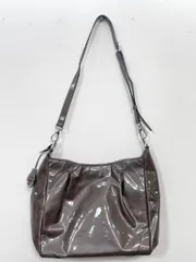 GINZA kanematsu 銀座かねまつ エナメル 肩掛けバッグ    ショルダー バッグ size/茶■■レディース