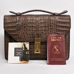 象革（希少）ビジネスバッグ　ショルダーベルト付き 象革（希少）ビジネスバッグ ショルダーベルト付き - メルカリ