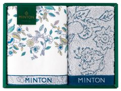 MINTON タオルセット 花柄 フェイスタオル2枚 ウォッシュタオル1枚
