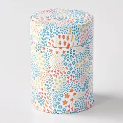 茶筒 錫製 花柄 メッツァ （ お茶容器 茶葉容器 保存容器 キャニスター 保存 容器 お茶 茶葉 茶葉保存 お茶葉保存 お茶葉容器 お茶っぱ入れ キッチン雑貨 ）)のサムネイル