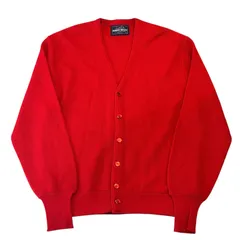 USA製 80s Arnold Palmen × ROBERT BRUCE Wool Cardigan アーノルド パルメン×ロバートブルース ウールカーディガン L RED 赤 古着