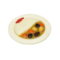 箸置き 4cm カレー 木製 天然木 （ はしおき カトラリーレスト 木 箸休め カトラリー置き 箸 置き レスト カトラリー 箸枕 カレーライス 食べ物モチーフ おもしろ ）)