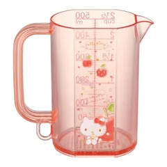 メジャーカップ５００ＭＬ ＭＭＣ１ ＫＴ ハピネスガール （ 計量カップ 500ml 計量コップ メジャーカップ メジャーコップ 下ごしらえ キッチンツール 計量器具 目盛付き プラスチック キャラクター ）)のサムネイル