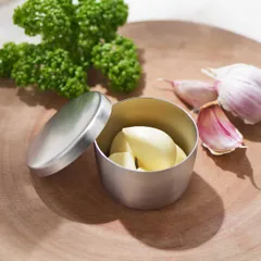 保存容器 ステンレス 日本製 まる缶 丸型 andシリーズ （ フードコンテナ 食品保存 冷蔵庫 丈夫 作り置き フタ付き 下ごしらえ アンド 一時保存 におい移り 臭い移り ニオイ移り すっきり収納 ストッカー 食品 汚れにくい ）)のサムネイル