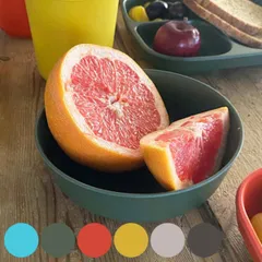 プレート 15cm S M&B ディーププレート プラスチック バンブーファイバー （ 食洗機対応 深皿 皿 お皿 バンブー 竹 割れにくい 軽い ビタミンカラー アウトドア キャンプ ピクニック 取り皿 子ども おしゃれ 深め ） )のサムネイル
