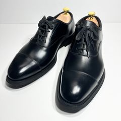 三陽山長 防水 友二郎 ストレートチップ レインシューズ 黒 9.5 27.5cm