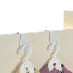 ドアハンガー フック ドアフック 2個入り （ ドア掛け ドア ハンガー 収納 鞄 かばん 帽子 バッグ ハンガーフック プラスチック ドア用 ）)