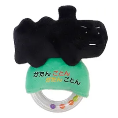 ガラガラ がたんごとんがたんごとん 赤ちゃん 布 おもちゃ やわらかい （ ラトル にぎにぎ ベビーラトル 音が鳴る ファーストトイ ベビー ベビー用品 ベビーおもちゃ 0歳 3ヵ月 出産祝い ギフト プレゼント ）)