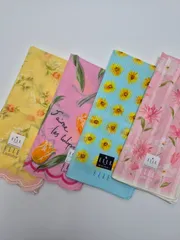 【新品】ELLE レディースハンカチ 4枚セット お買い得品
