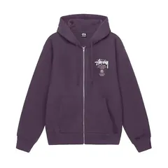 ステューシー STUSSY WORLD TOUR ZIP HOOD  スウェット パーカー　フーディ　ジップ　ジップパーカー