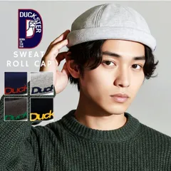 DUCKSTER (ダックスター) ター ロールキャップ メンズ スウェット フィッシャーマンキャップ レディース ユニセックス 浅め 帽子 刺繍ロゴ カジュアル アウトドア 【MB】