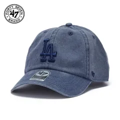 フォーティセブン 帽子 '47 クリーンナップ ロサンゼルス・ドジャース Eldin ロゴ キャップ ウォッシュ加工 ベースボールキャップ ポータル ネイビー 【MB】