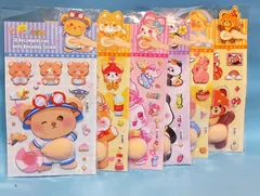 3Dデコシール/おなかぷにぷにシール6種セット