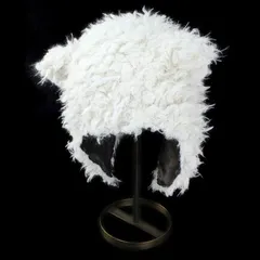 サンディエゴハット キャップ キッズ 耳付 かわいい帽子 ふわふわ クマの帽子 子供用 あったか帽子 アイボリー 【TB】