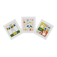 おしぼり 3枚入り ミッフィー （ miffy おしぼりタオル お手拭き タオル ハンカチ 手拭き ハンドタオル 3柄 セット おてふき 子供 キッズ 給食 遠足 幼稚園 保育園 うさぎ ）)