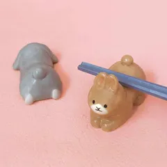 箸置き 5cm うさもこ 陶器 （ 箸置 箸おき はし置き はしおき カトラリーレスト 動物 アニマル うさぎ ウサギ 置き物 ディスプレイ 箸 置き かわいい デスク 窓際 ）)