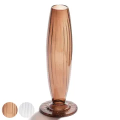 花瓶 ガラスベース （ フラワーベース 花びん 花器 一輪挿し ガラス 口細 ベース 硝子 花入れ 生花 ドライフラワー 卓上 置き物 おしゃれ オブジェ ） )