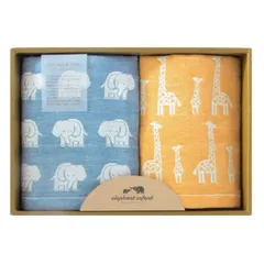 ギフトセット エレファントインファント フェイスタオル ウォッシュタオル 出産祝い 日本製 （ ギフト セット ベビー 赤ちゃん プレゼント かわいい デイリータオル ハンドタオル タオル ハンカチ 綿 6重 ガーゼ 女の子 男の子 ）)