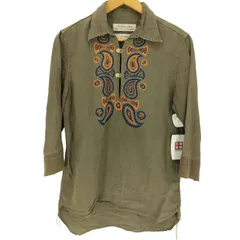 レミレリーフ REMI RELIEF ペイズリー柄 リネンシャツ メンズ JPN：M 