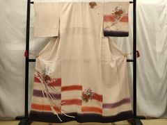 平和屋着物▽小紋　単衣　舞花文　洗える着物　AAAV2776fy 平和屋着物▽小紋 単衣 草花文 洗える着物 AAAZ9039fy 【公式通販】