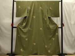 平和屋着物▽小紋　単衣　舞花文　洗える着物　AAAV2776fy 平和屋着物▽小紋 単衣 舞花文 洗える着物 AAAV2776fy - メルカリ