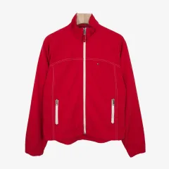 95 Tommy Hilfiger トミーヒルフィガー レッド ウィンドブレーカー ジャケット