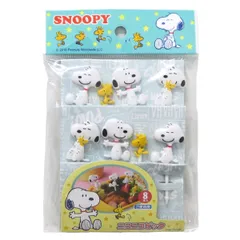 ピック ニコニコピック スヌーピー 8個入り （ SNOOPY おかずピック お弁当ピック 8本 ピンチョス 飾り 彩り 子供 お弁当 弁当 お弁当用 パーティ キャラクター キッズ ）)のサムネイル
