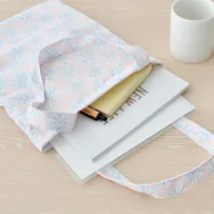 トートバッグ FLOWER a4 レディース 大きめ （ トート バッグ 鞄 かばん マイバッグ ショッピングバッグ おしゃれ A4 花柄 花 収納 贈り物 プレゼント ギフト シンプル 母の日 ）)