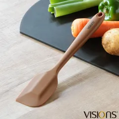 スパチュラ シリコン製 VISIONS シリコーンクリームクリーナー ゴムベラ （ シリコンヘラ へら ヘラ シリコン製スパチュラ 食洗機対応 シリコンベラ シリコン 調理器具 キッチンツール ）)のサムネイル