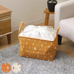 バスケット ムーミンシリーズ チューリップ インナーバスケット 幅38×奥行25×高さ25cm （ 収納ケース 布 収納 カラーボックス 収納ボックス リトルミイ 巾着付き 長方形 小物入れ ケース 持ち手付き キャラクター ムーミン ） )