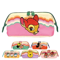 ポーチ がま口ポーチ キャラクター （ ミッキー ミニーマウス チップ＆デール プーさん ヒューイ デューイ ルーイ バンビ がま口 マチ付き 小物入れ 化粧ポーチ 小物ケース ミニポーチ お出かけ 旅行 ） )