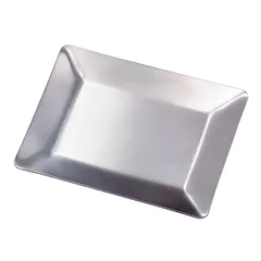 ルフレ 角トレー ステンレス アクセサリー （ 小物入れ トレイ 小物置き トレー アクセサリートレイ 一時置き 収納 小物 鍵置き 卓上 文房具 玄関 指輪 ピアス イヤリング 印鑑 キャッシュトレイ 小物トレイ おしゃれ ）)